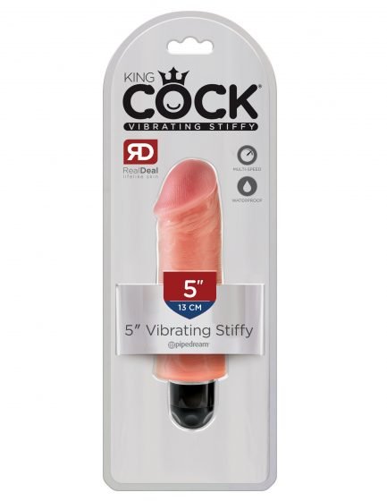 vibrador King Cock 5" Vibrating Stiffy Flesh