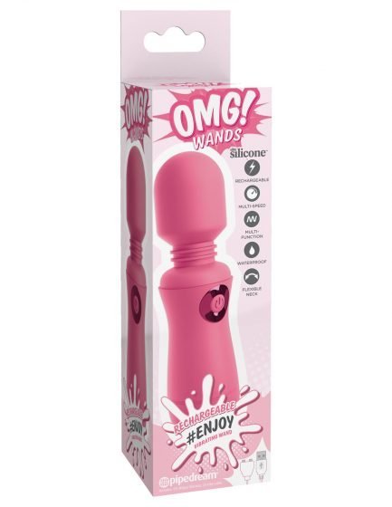 vibrador Omg! Wands Enjoy Rechargeable Vibrating Wand - Pink