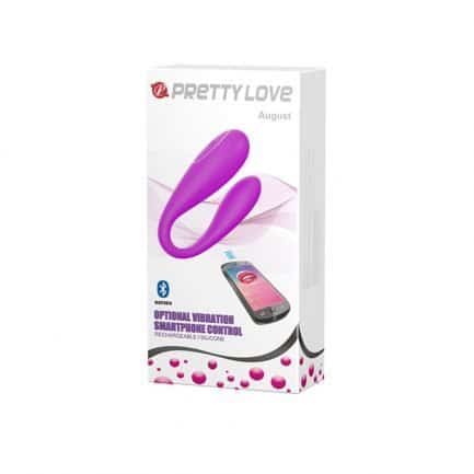 vibrador Pretty Love August Optional Vibration Smartphone Bluetooth Control